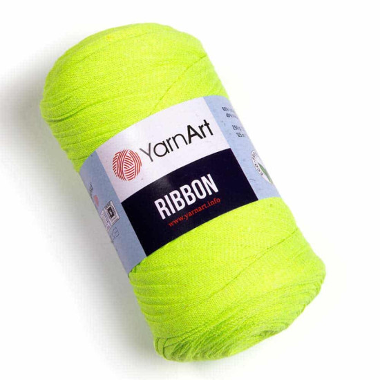 Yarnart Ribbon 801 Neon Yeşil %60 Pamuk – %40 Viskoz & Polyester